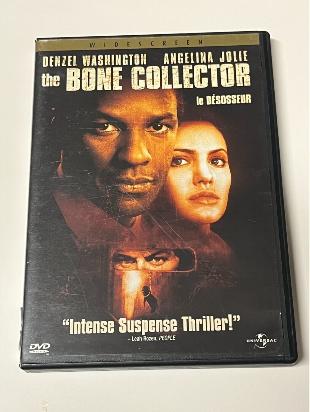 The Bone Collector DVD Widescreen Denzel Washington 1999 Mystery & Phillip Noyce